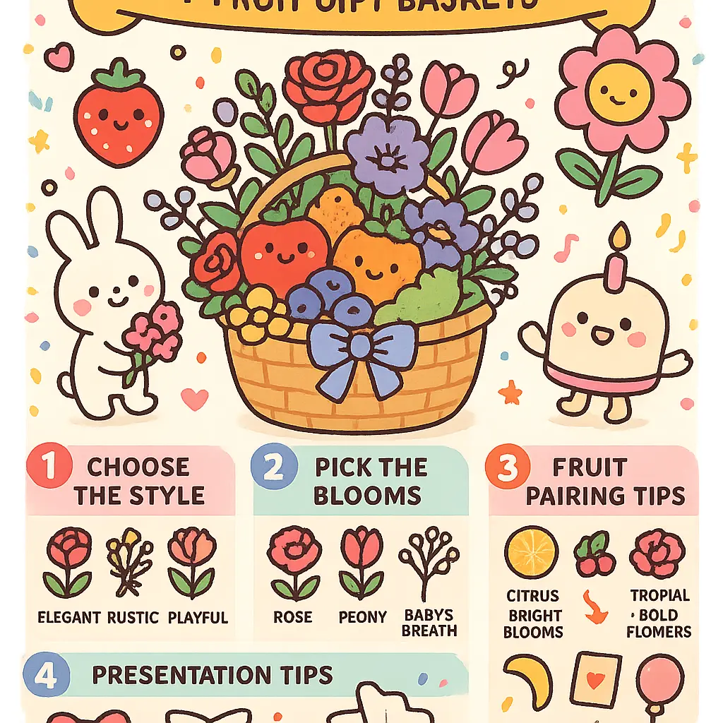 gift basket and floral - Basket