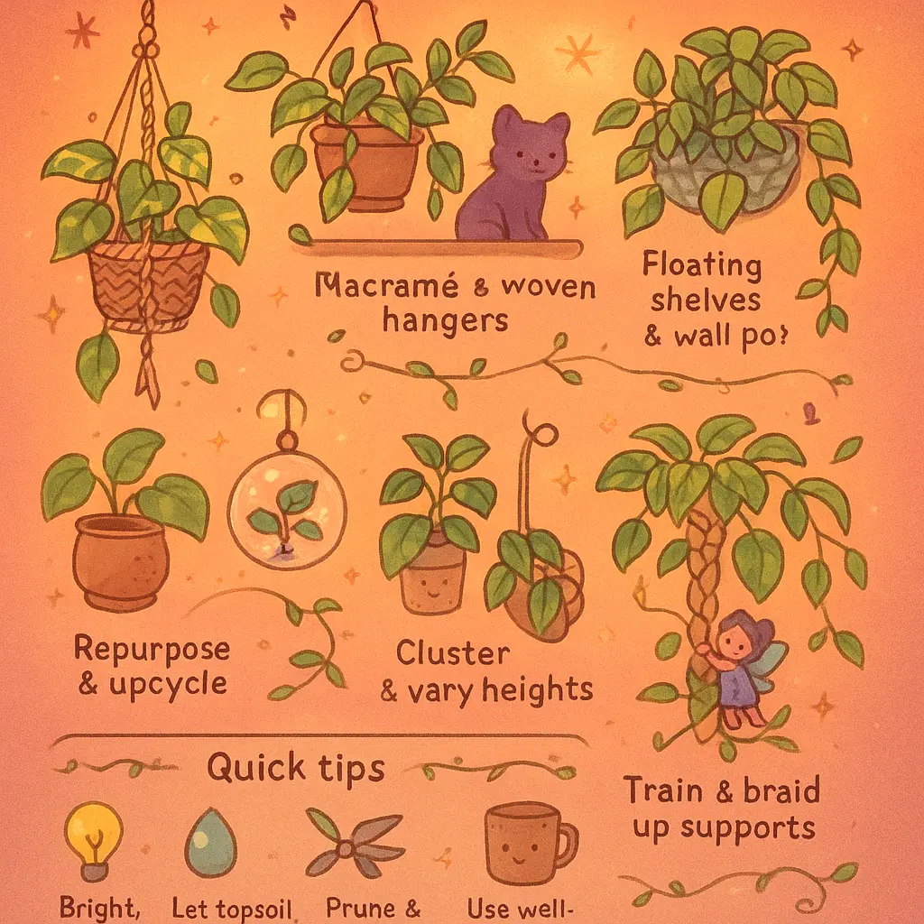 pothos hanging plant - Devil