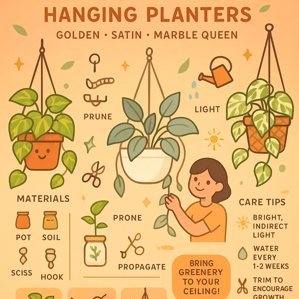 pothos hanging plant - Hanging