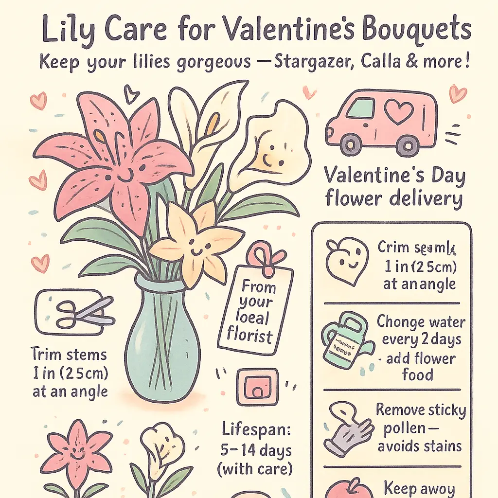 lily flowers for valentine's day - Sympathy