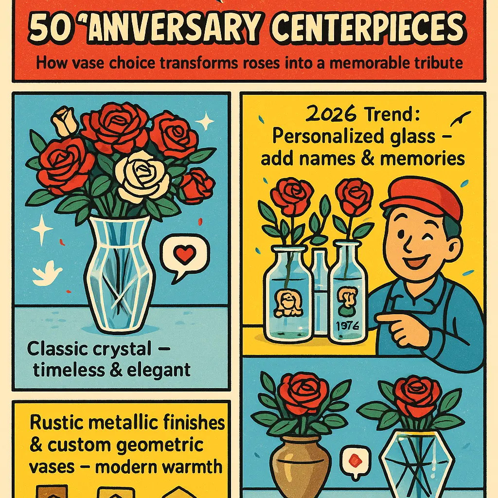 50th anniversary floral centerpieces - Sympathy