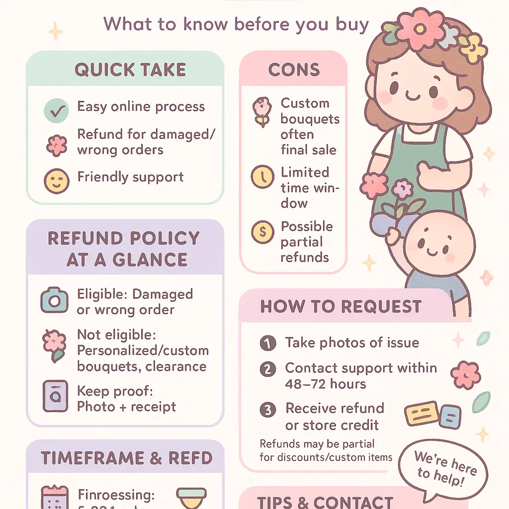 lily's florist review - Refund