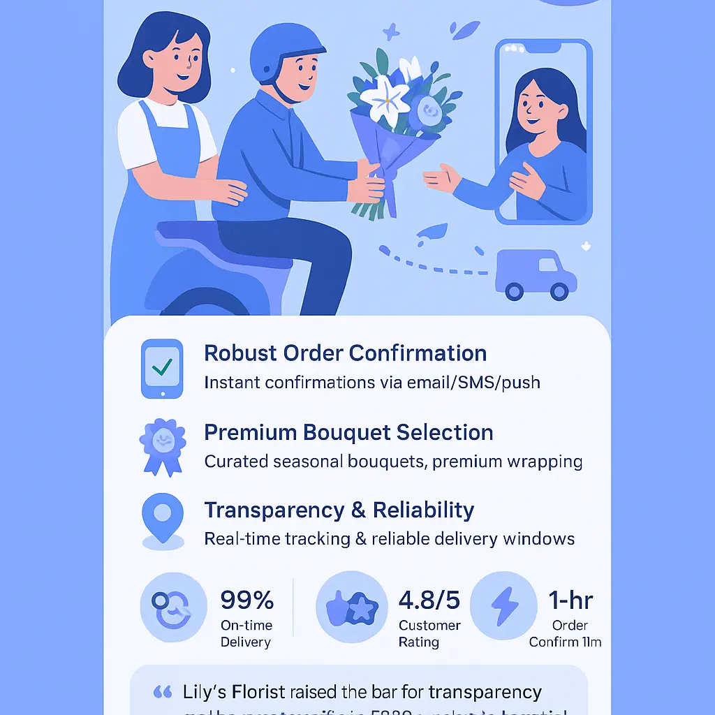 lily's florist review - Delivery