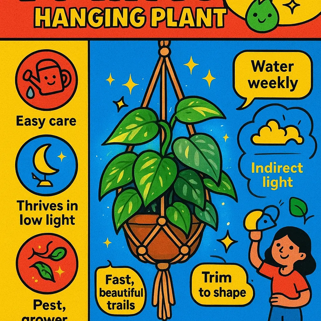 pothos hanging plant - Indoor