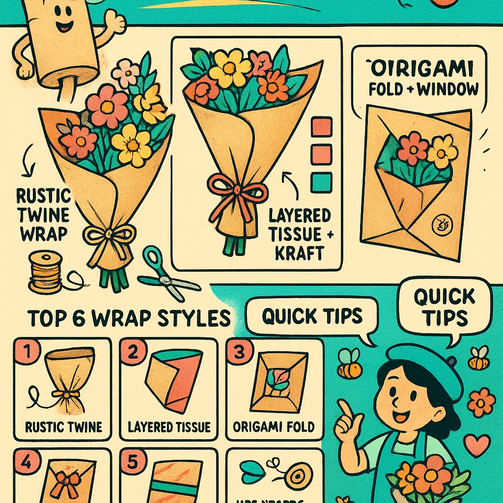 flower wrap - Kraft