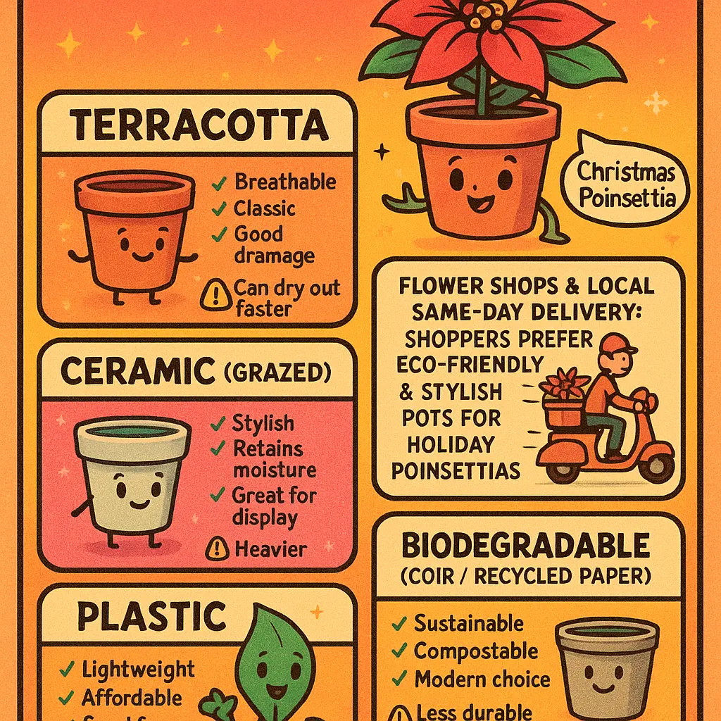 poinsetta pot - Poinsettia