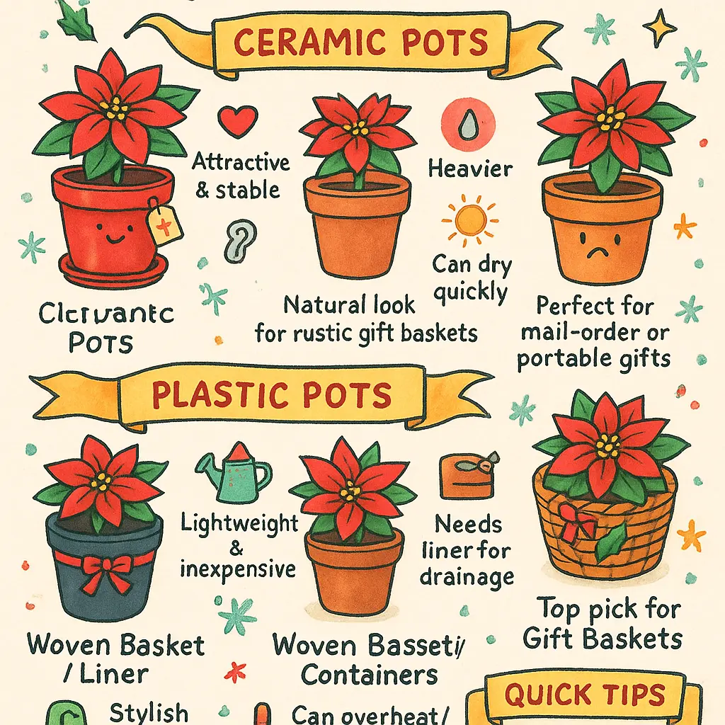 poinsetta pot - Basket