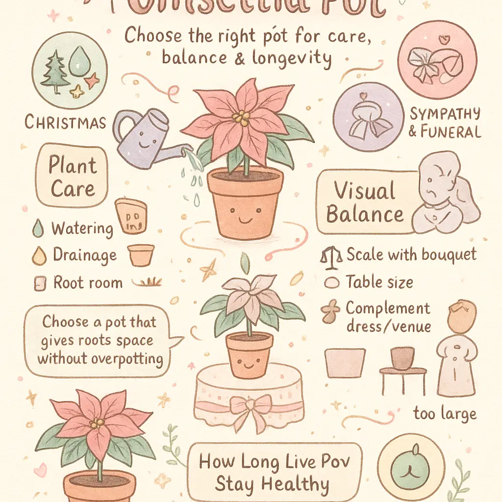 poinsetta pot - Wedding