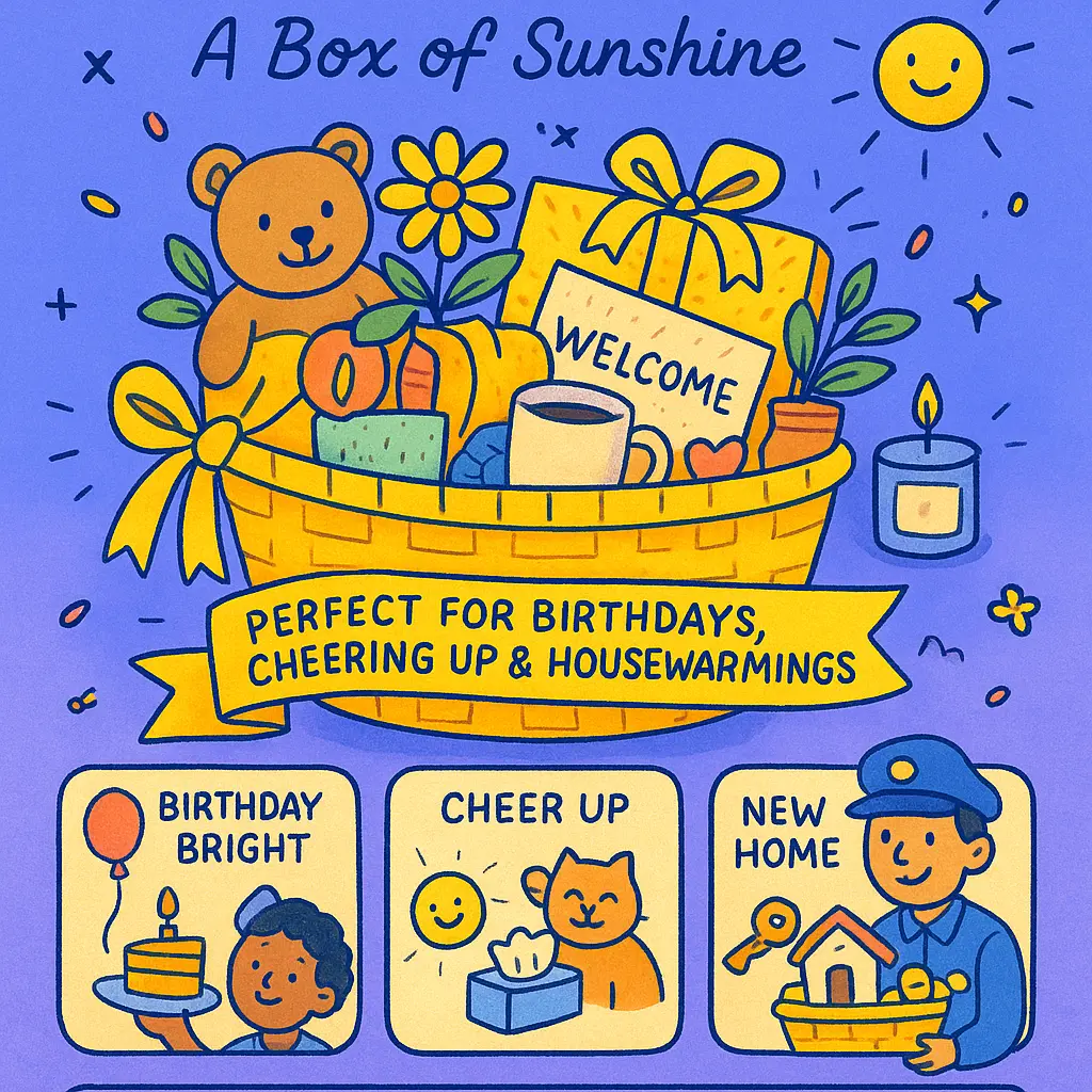 yellow basket gift - Basket