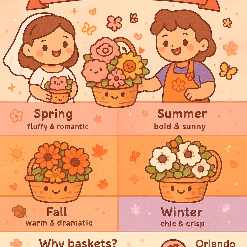 gift basket and floral - Wedding