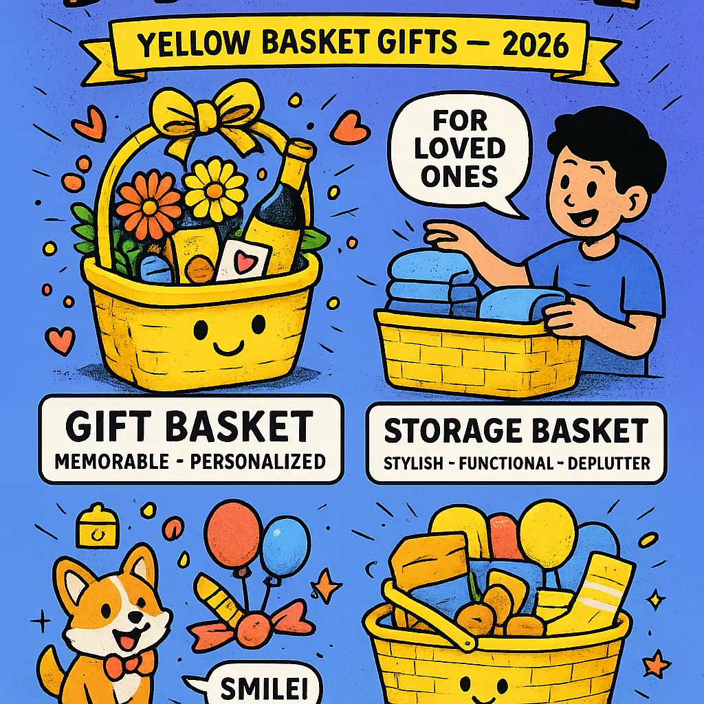 yellow basket gift - Sunshine