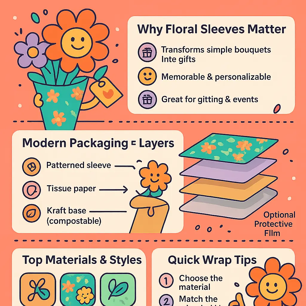 flower wrap - Sleeves