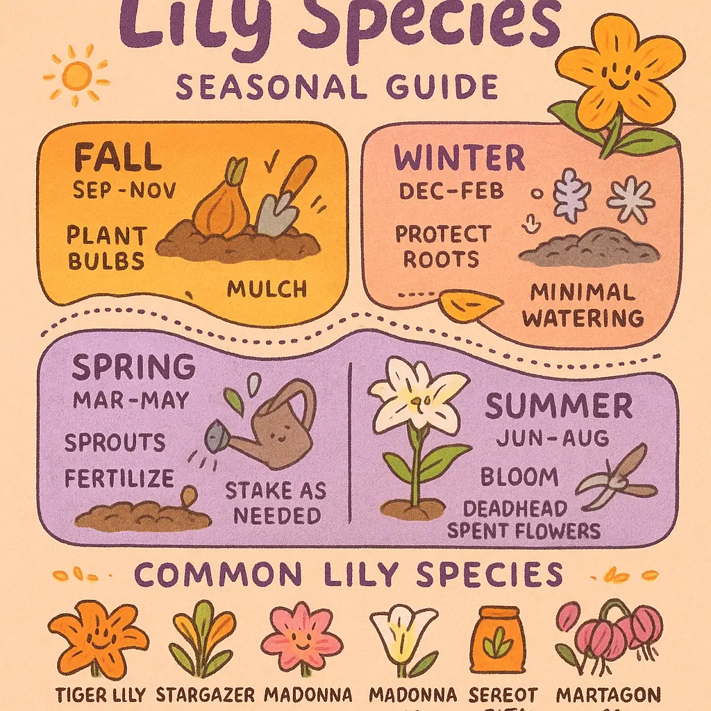 flores lilys - Species